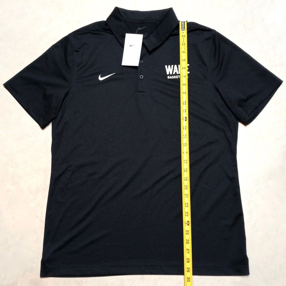 NWT Nike Wake Forest Demon Deacons Basketball Dri-Fit Polo Shirt Men's LARGE - Picture 10 of 11